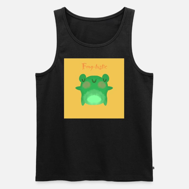 Frog-tastic Nr.2 - Männer Premium Bio Tank Top - Schwarz