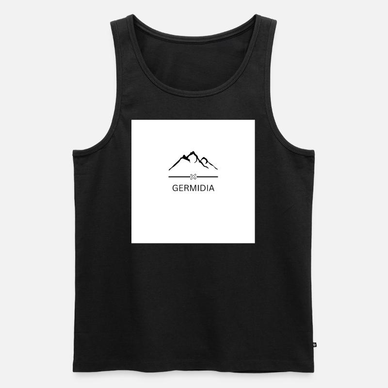 Germidia Bekleidung - Männer Premium Bio Tank Top - Schwarz