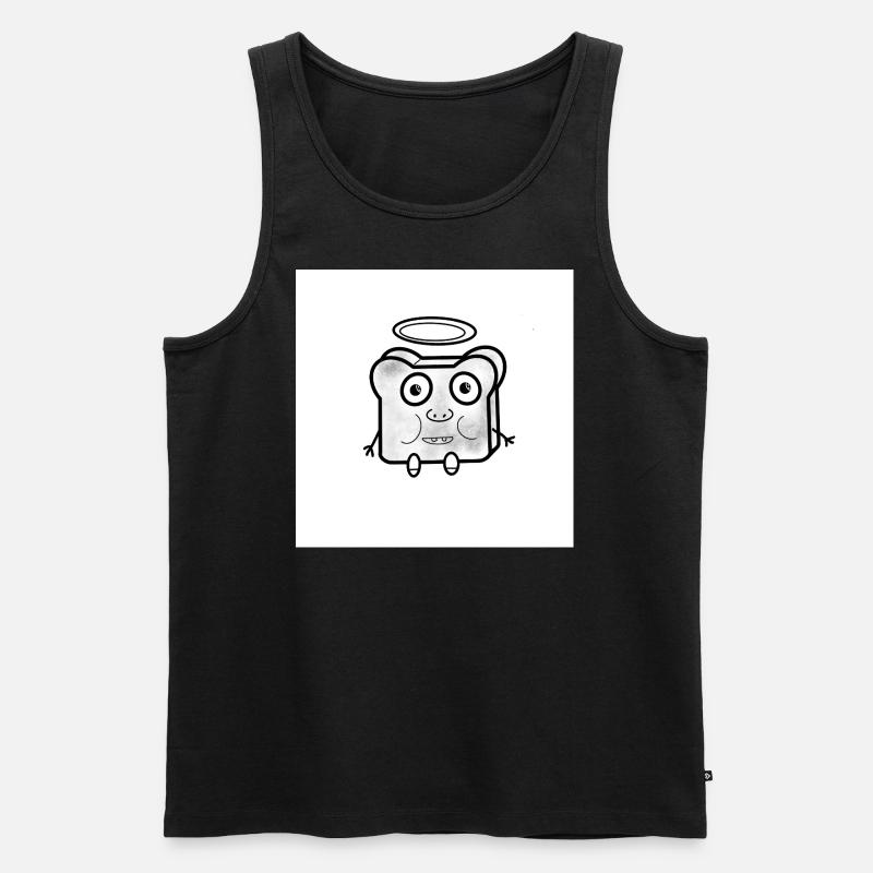 Engelstoast - Männer Premium Bio Tank Top - Schwarz