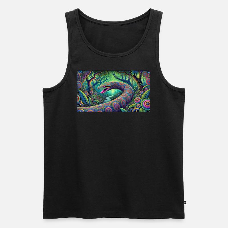 print on demand image 2 - Männer Premium Bio Tank Top - Schwarz
