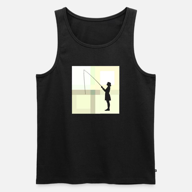 Magnetfischen Fund - Männer Premium Bio Tank Top - Schwarz