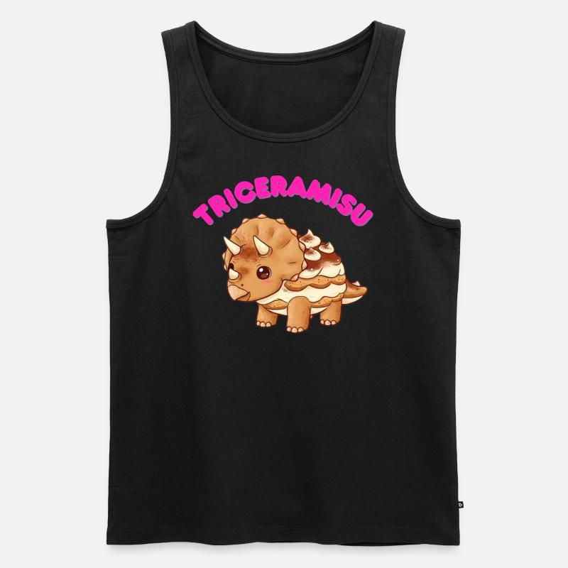 TRICERAMISU - Männer Premium Bio Tank Top - Schwarz