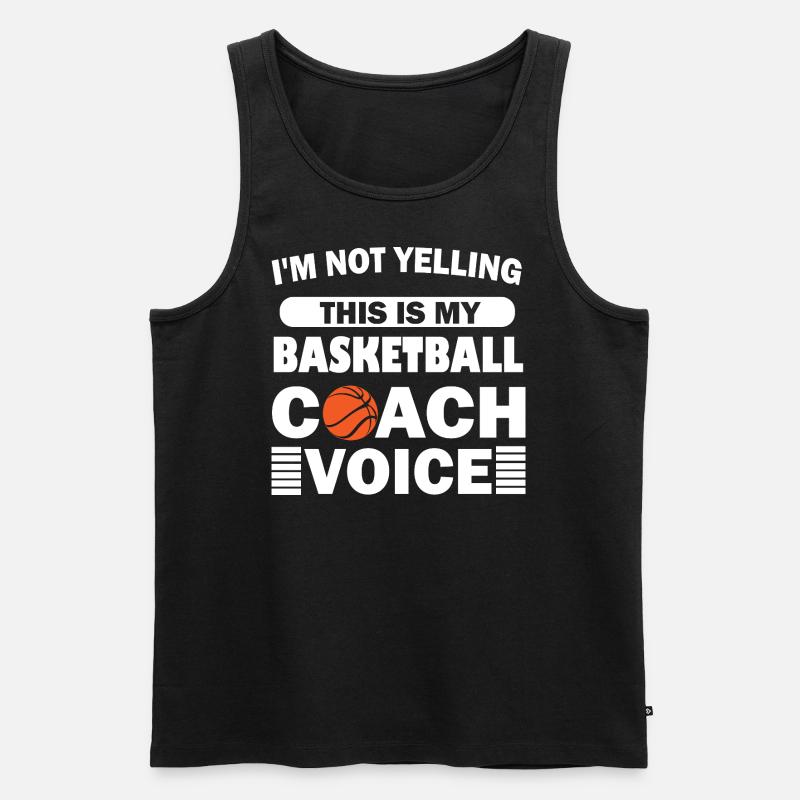 Basketball-Trainer - Männer Premium Bio Tank Top - Schwarz