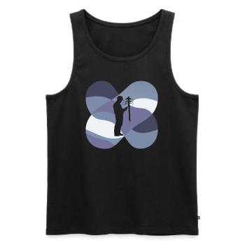 Electrician wiring circuit - Men's Premium Organic Tank Top - black - Front - AI Model Male 178 light (178cm)