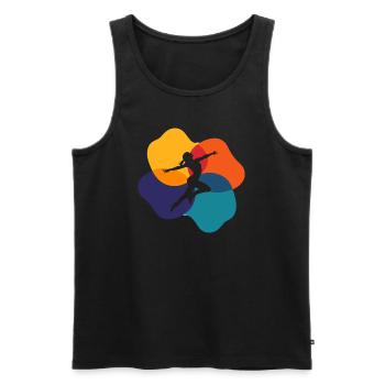 Figure Skating Medal - Men's Premium Organic Tank Top - black - Front - Michal (187cm)