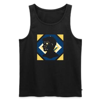 Math Problem - Men's Premium Organic Tank Top - black - Front - Michal (187cm)