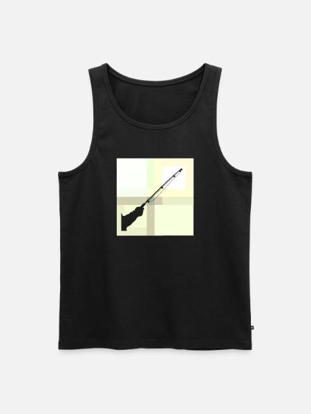 Magnetfischen See - Männer Premium Bio Tank Top - Schwarz