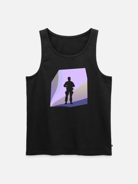 Beamter Verbrechensbekaempfung Kriminalitaet - Männer Premium Bio Tank Top - Schwarz