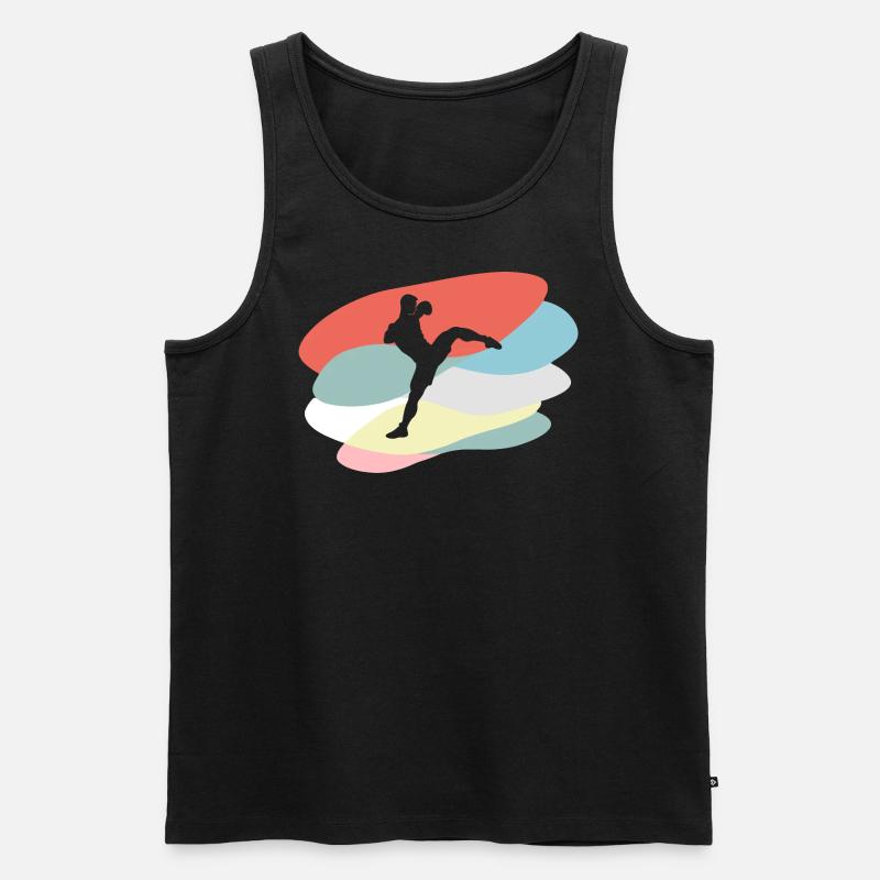 Boxen Schlagtechnik Competition - Männer Premium Bio Tank Top - Schwarz