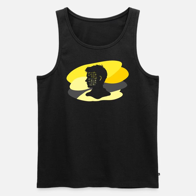 Mathe Schule Algebra - Männer Premium Bio Tank Top - Schwarz