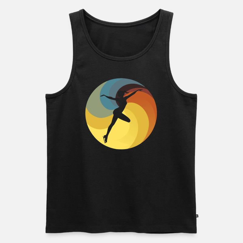 Eiskunstlauf Lauf - Männer Premium Bio Tank Top - Schwarz