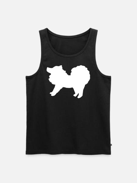 Spitz weiß - Männer Premium Bio Tank Top - Schwarz