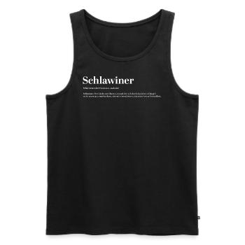 Scoundrel Definition Fun Funny - Men's Premium Organic Tank Top - black - Front - AI Model Male 178 light (178cm)