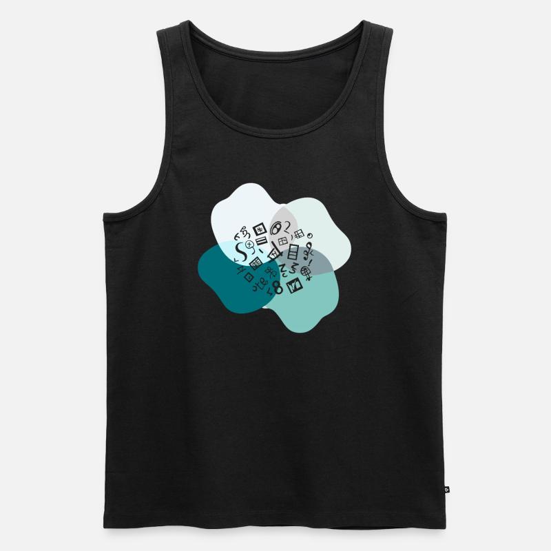 Rechnen Mathe Problemstellung - Männer Premium Bio Tank Top - Schwarz