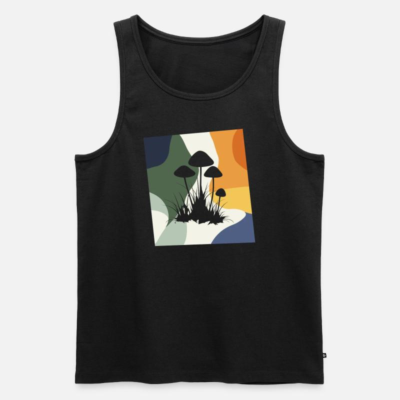 Vegetarisch Essbar - Männer Premium Bio Tank Top - Schwarz