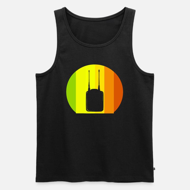 Amateurfunk UKW - Männer Premium Bio Tank Top - Schwarz