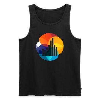 Statistik Wissenschaft Datenanalyse - Männer Premium Bio Tank Top - Schwarz - Vorne - AI Model Male 178 light (178cm)