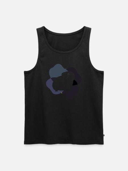 Meerschweinchen Fell Frischfutter - Männer Premium Bio Tank Top - Schwarz