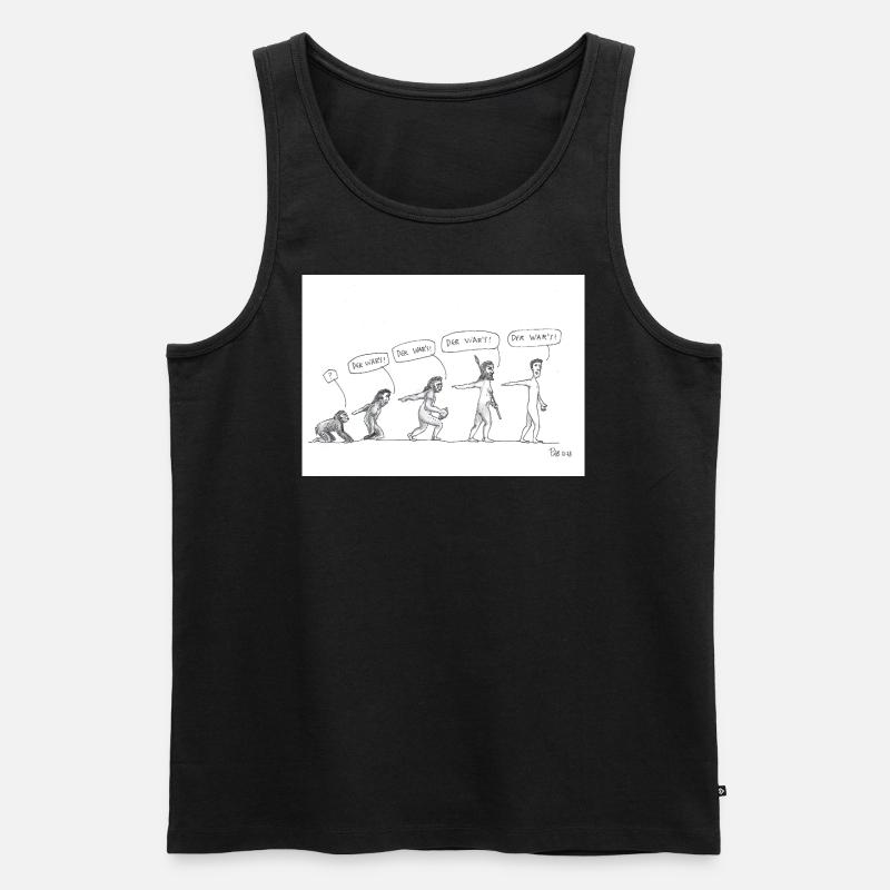 der wars - Männer Premium Bio Tank Top - Schwarz
