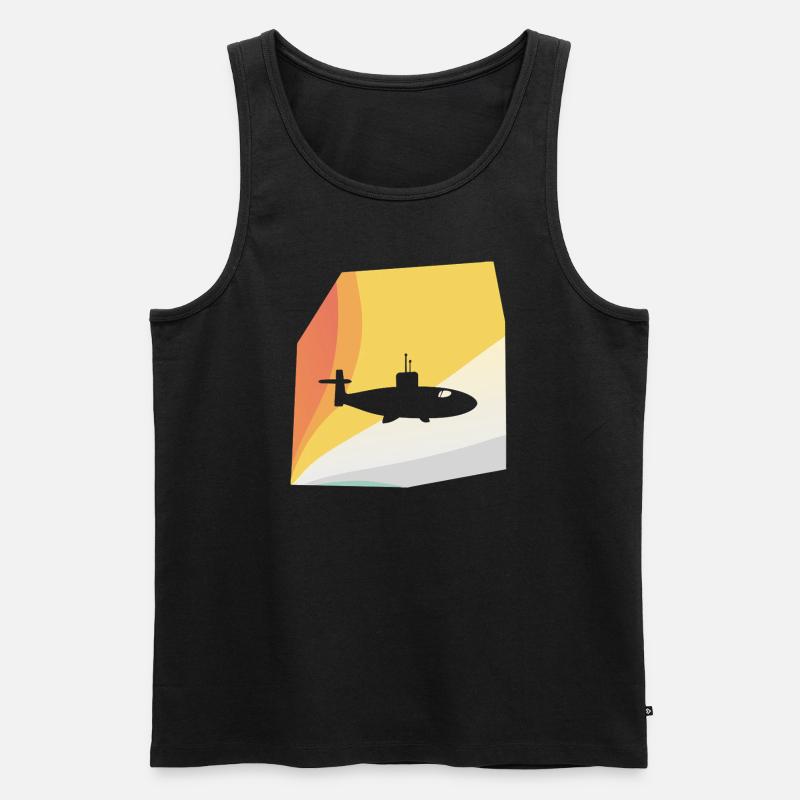 Uboot Unterseeboot U Boot - Männer Premium Bio Tank Top - Schwarz