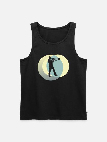 Blasinstrument Brassband - Männer Premium Bio Tank Top - Schwarz