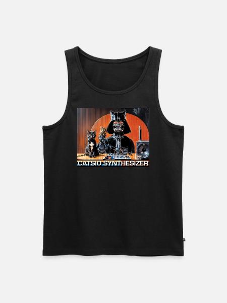 Catsio Synthesizer - Männer Premium Bio Tank Top - Schwarz
