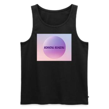 Sonntag Ruhetag - Männer Premium Bio Tank Top - Schwarz - Vorne - Michal (187cm)