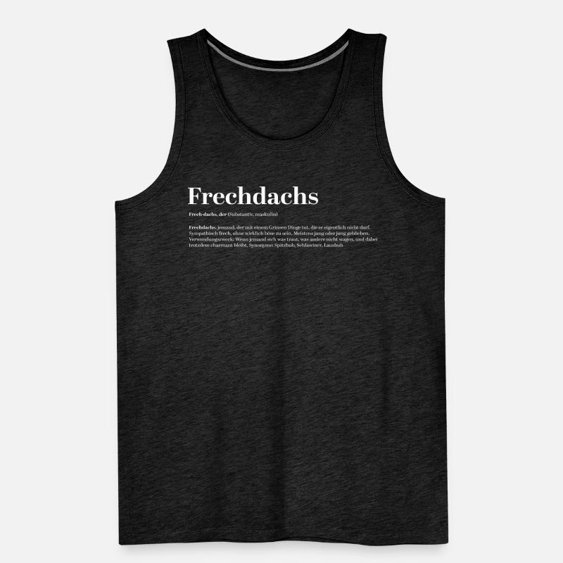 Frechdachs Définition Nom d’animal coquin lâche Débardeur bio Premium Homme