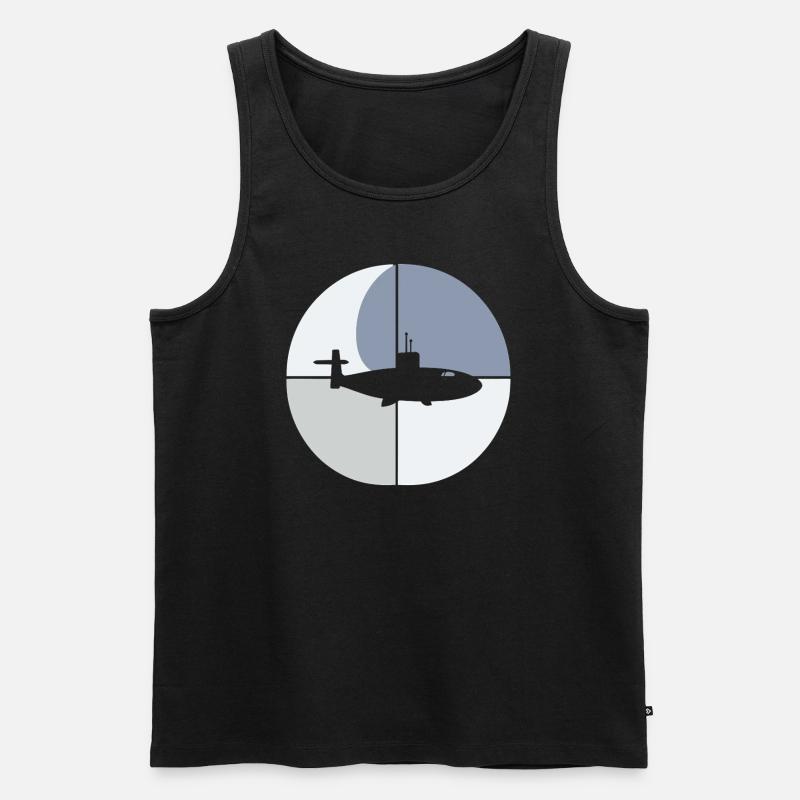 Schiff Uboot - Männer Premium Bio Tank Top - Schwarz