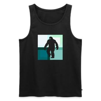 Monts Bigfoot - Débardeur bio Premium Homme - noir - Devant - Michal (187cm)