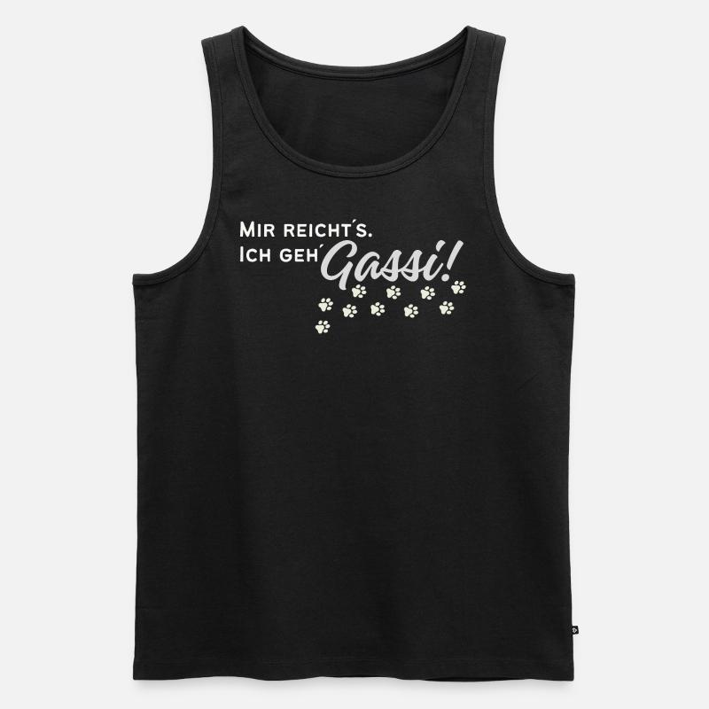 Gassi gehen - Männer Premium Bio Tank Top - Schwarz