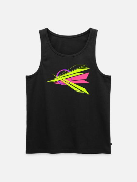 futuristische geometrie - Männer Premium Bio Tank Top - Schwarz