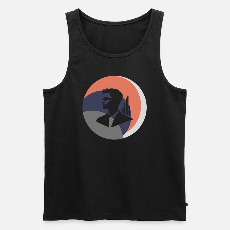 Datenanalyse Mathematik - Männer Premium Bio Tank Top - Schwarz