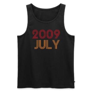 16. Geburtstag Juli - Männer Premium Bio Tank Top - Schwarz - Vorne - Michal (187cm)