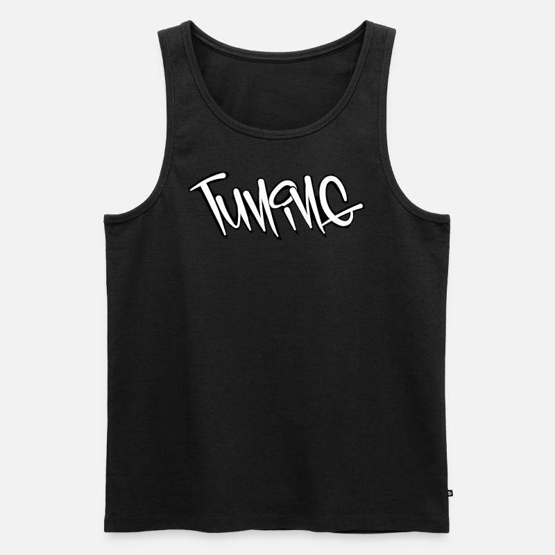 tuning Design /coole Auto Designs - Männer Premium Bio Tank Top - Schwarz