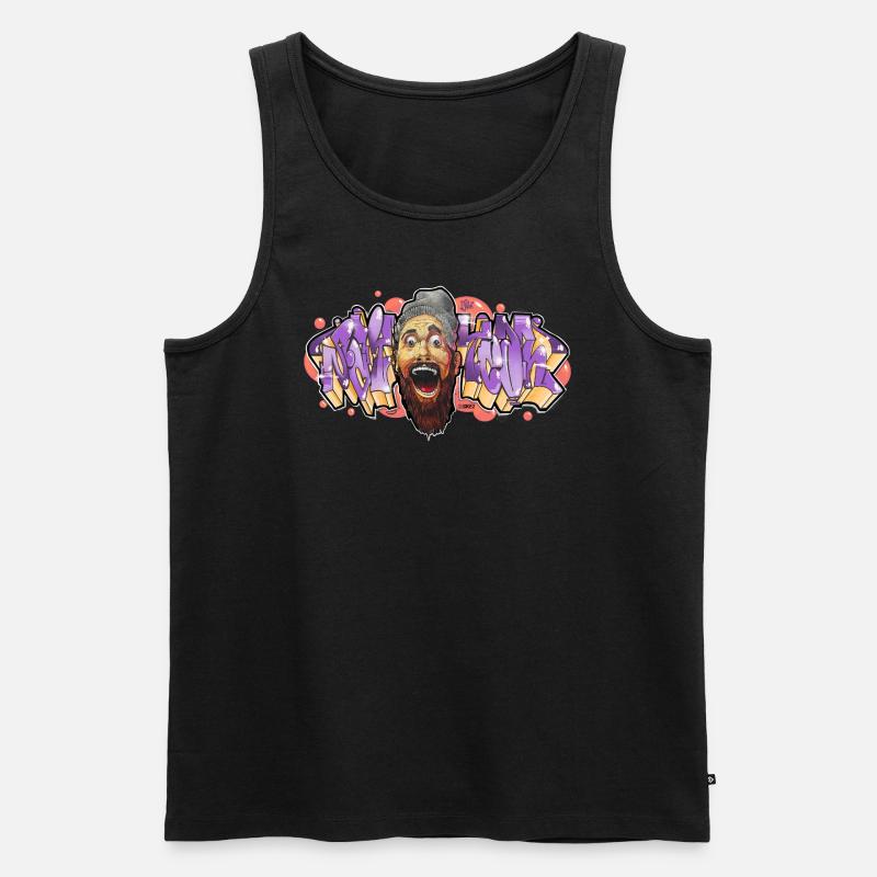 Say Yeah - Männer Premium Bio Tank Top - Schwarz
