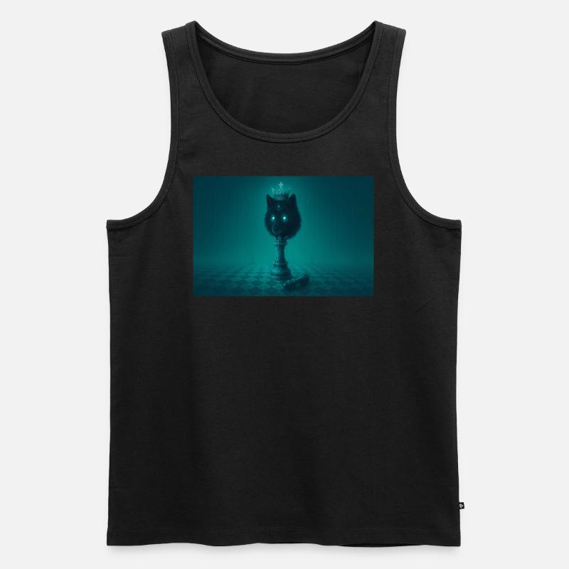 Wolf king - Männer Premium Bio Tank Top - Schwarz