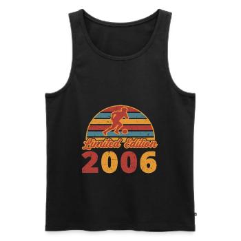 Fußball Fußballer Fußballspieler Geburtstag 2006 - Männer Premium Bio Tank Top - Schwarz - Vorne - Michal (187cm)