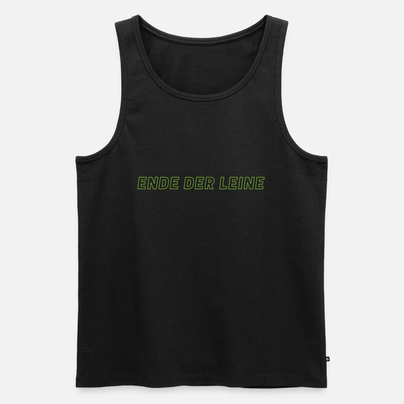 Ende der Leine - Männer Premium Bio Tank Top - Schwarz