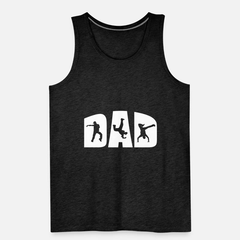 Breakdancing breakdancer dad Men's Premium Organic Tank Top
