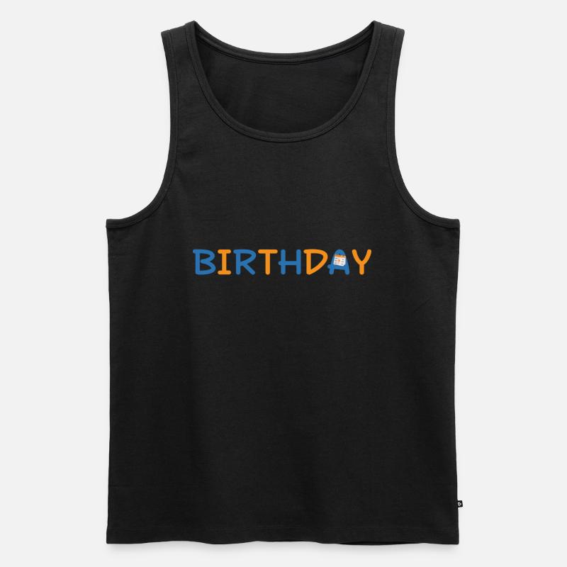 Birthday - Männer Premium Bio Tank Top - Schwarz