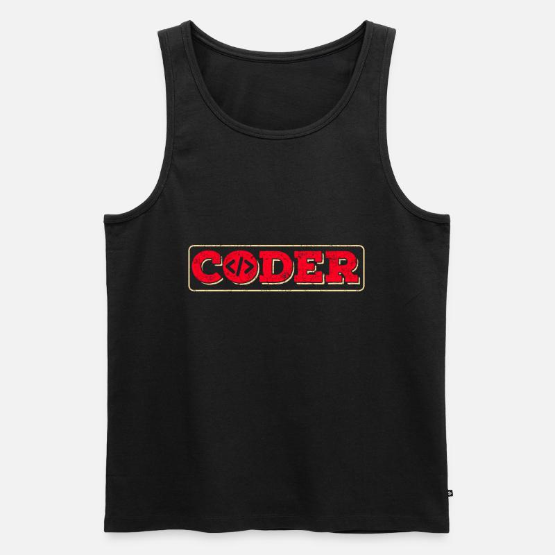 Programmer Computer Scientist - Men's Premium Organic Tank Top - black