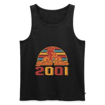 Bicycle Bicycles Mountain Bike Birthday 2001 - Men's Premium Organic Tank Top - black - Front - Michal (187cm)