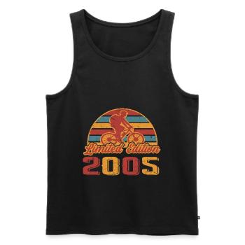 Fahrrad Fahrradfahrer Bike Geburtstag Baujahr 2005 - Männer Premium Bio Tank Top - Schwarz - Vorne - AI Model Male 178 light (178cm)