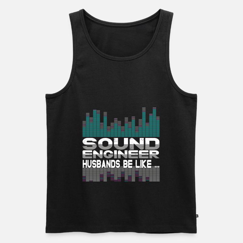 Tontechniker Sound Audio Engineer - Männer Premium Bio Tank Top - Schwarz