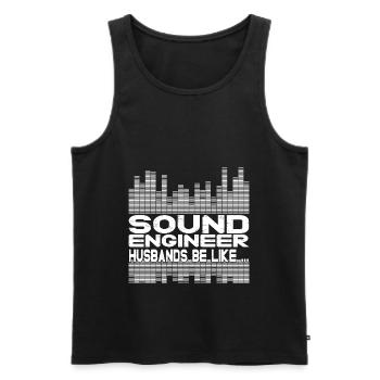 Tontechniker Sound Audio Engineer - Männer Premium Bio Tank Top - Schwarz - Vorne - Michal (187cm)