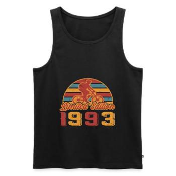 Fahrrad Fahrräder Bike Geburtstag Baujahr 1993 - Männer Premium Bio Tank Top - Schwarz - Vorne - Michal (187cm)