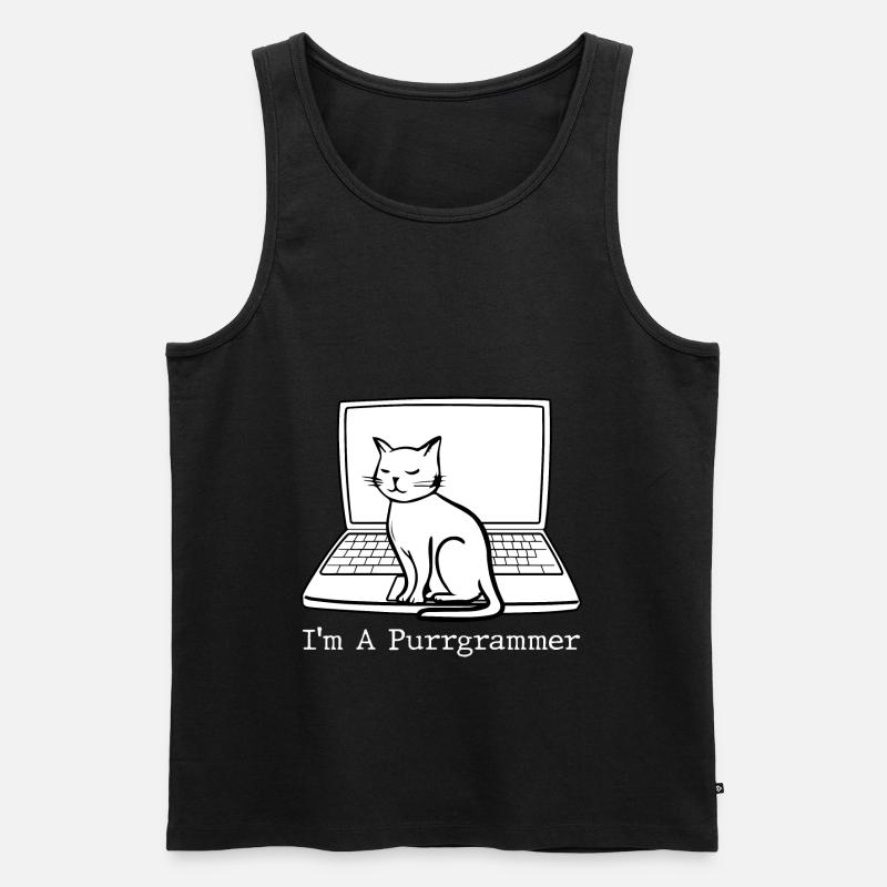 Programmer Coder Software Developer - Men's Premium Organic Tank Top - black