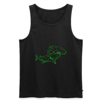 Hammerhead - Débardeur bio Premium Homme - noir - Devant - Michal (187cm)