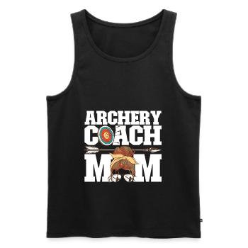 Bogenschütze Bogensport Pfeil Bogen Bogenschießen - Männer Premium Bio Tank Top - Schwarz - Vorne - Michal (187cm)